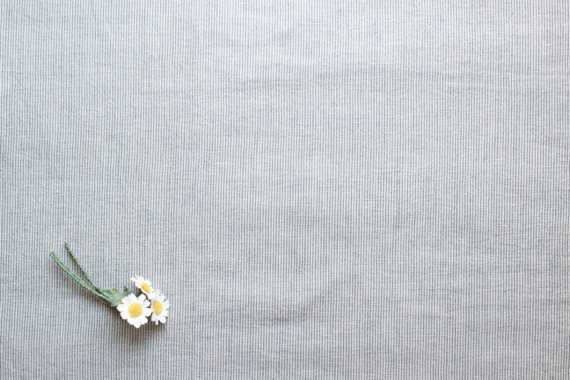 JCL綿麻ストライプ ネイビー